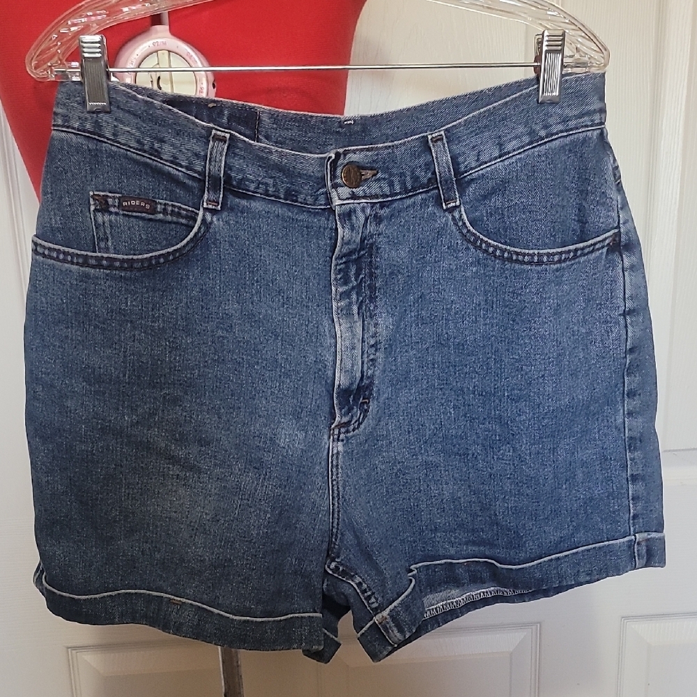 Riders by Lee Blue Jean Shorts High-Waisted Classic